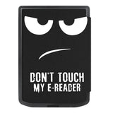 Pocketbook Verse Pro Kunstlæder Kindle Cover m. Vågeblus Funktion - "Don't Touch My E-Reader"