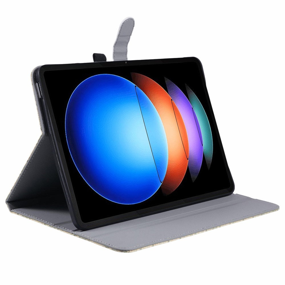 EIDERWOOD Xiaomi Pad 6S Pro Stofbetrukket Læder Tablet Cover m. Ståfunktion - Grøn