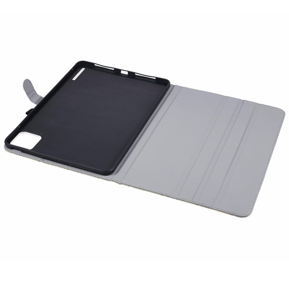 EIDERWOOD Xiaomi Pad 6S Pro Stofbetrukket Læder Tablet Cover m. Ståfunktion - Grøn