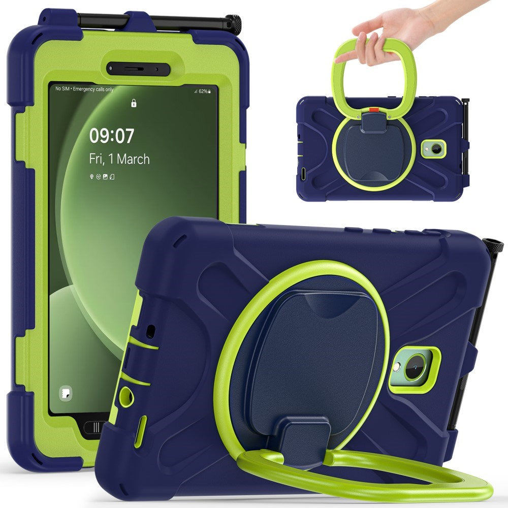 EIDERWOOD Samsung Galaxy Tab Active5 Håndværker Tablet Cover m. Håndholder & Kickstand - Sort