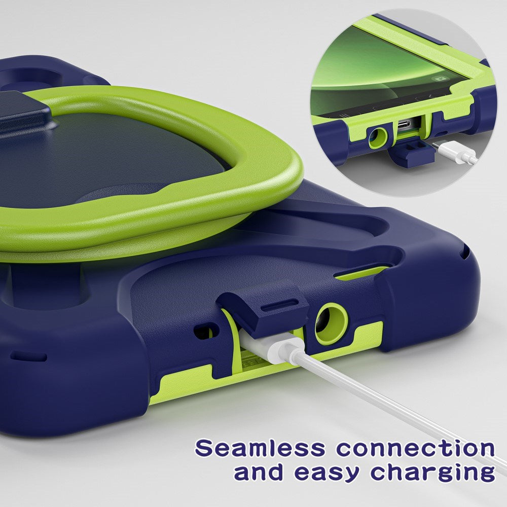 EIDERWOOD Samsung Galaxy Tab Active5 Håndværker Tablet Cover m. Håndholder & Kickstand - Sort