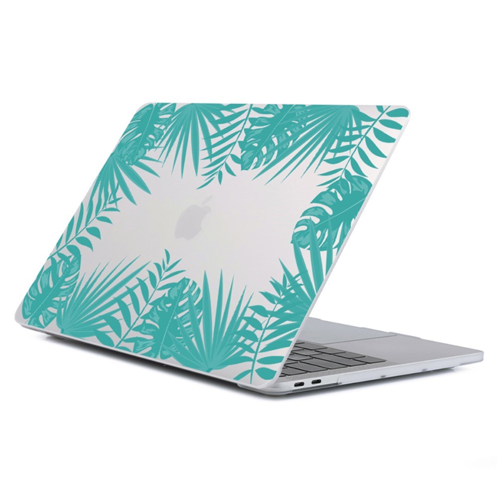 Macbook Pro 14 M5/M4/M3/M2/M1 (2025-2021) Plastik Laptop Cover - Grønne Blade