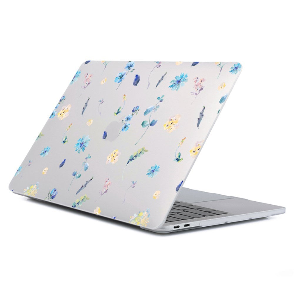 Macbook Pro 14 M5/M4/M3/M2/M1 (2025-2021) Plastik Laptop Cover - Små Blomster