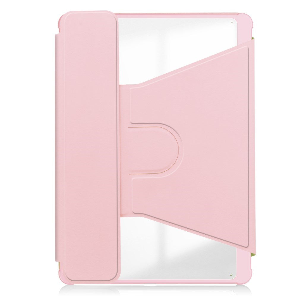 EIDERWOOD iPad Pro 11" (2025 / 2024) Hybrid Tablet Cover m. Roterende Ståfunktion - Gennemsigtig / Pink