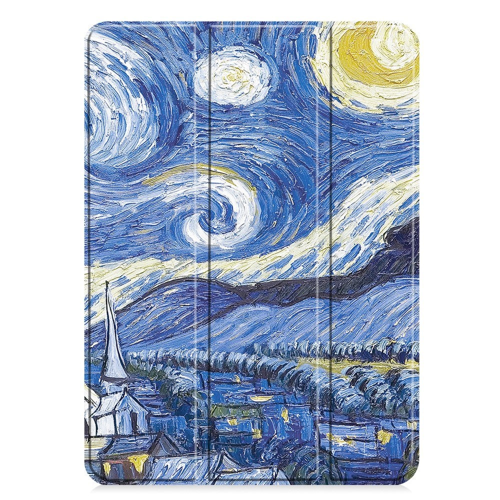 EIDERWOOD iPad Pro 11" (2025 / 2024) Tri-Fold Kunstlæder Tablet Cover m. Vågeblus Funktion - Himmel