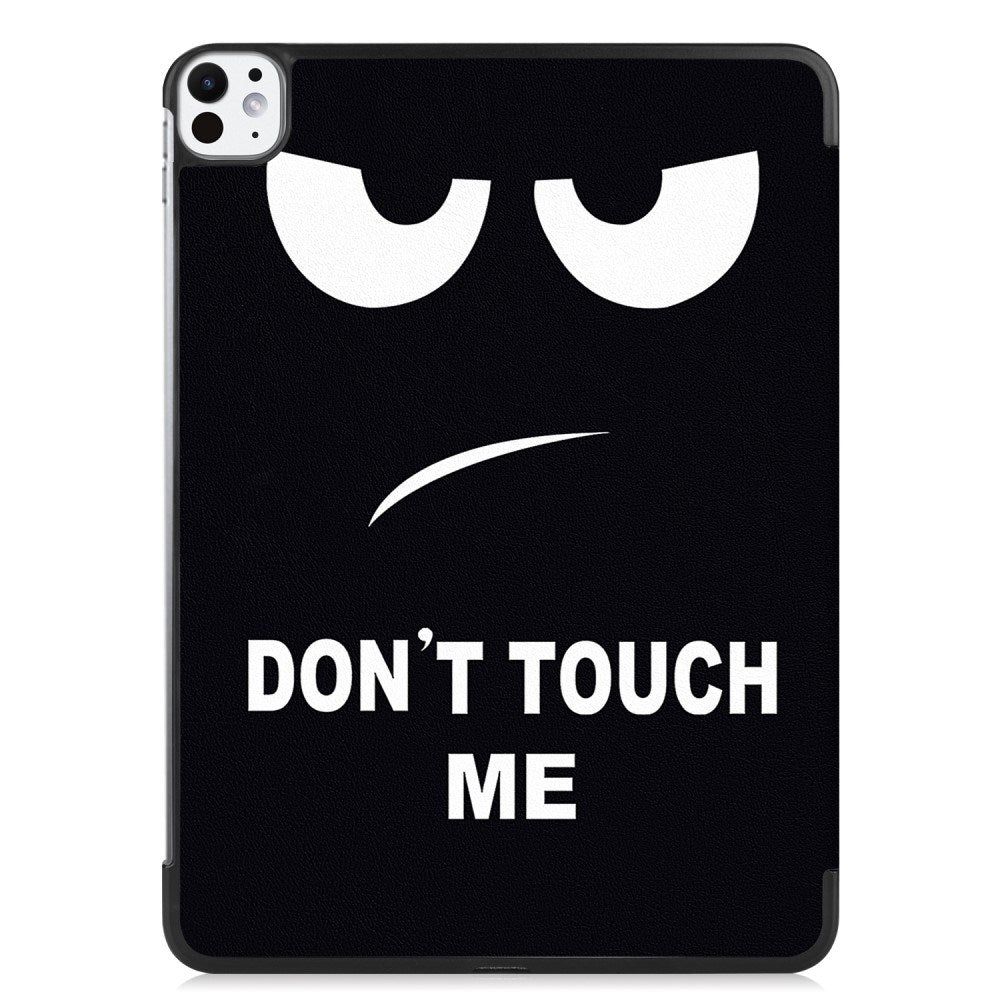 EIDERWOOD iPad Pro 11" (2025 / 2024) Tri-Fold Kunstlæder Tablet Cover m. Vågeblus Funktion - "Don't Touch Me"