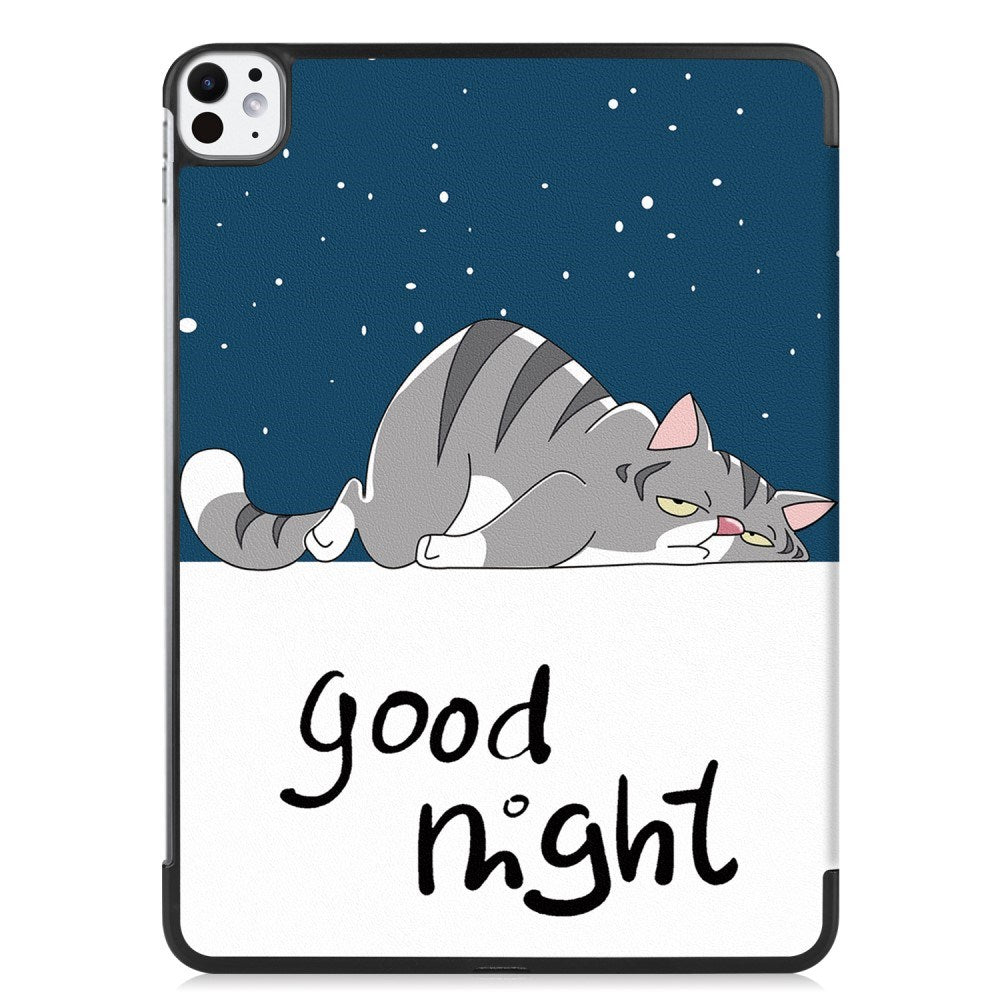 EIDERWOOD iPad Pro 11" (2025 / 2024) Tri-Fold Kunstlæder Tablet Cover m. Vågeblus Funktion - Kat