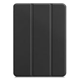 EIDERWOOD iPad Pro 11" (2024) Tri-Fold Læder Tablet Cover - Sort