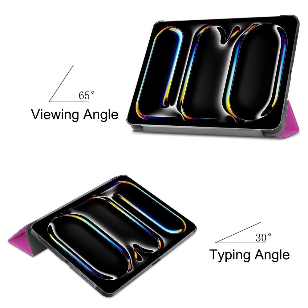 EIDERWOOD iPad Pro 11" (2025 / 2024) Tri-Fold Læder Tablet Cover - Lilla