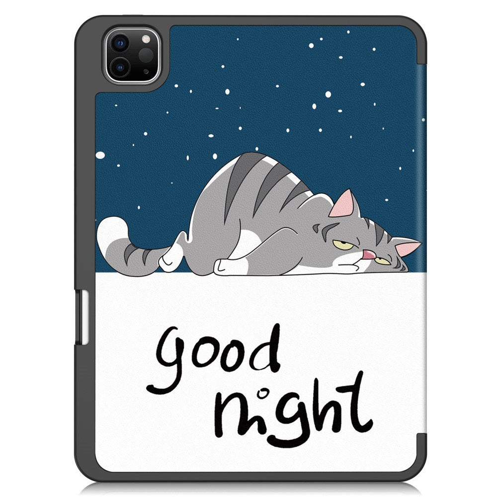 EIDERWOOD iPad Pro 11" (2025 / 2024) Tri-Fold Kunstlæder Tablet Cover m. Vågeblus Funktion - Kat