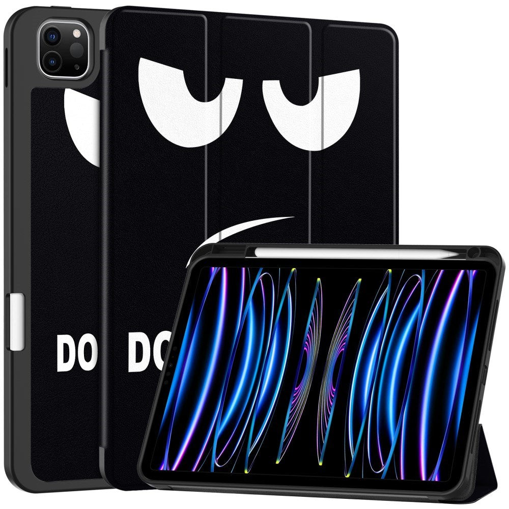 EIDERWOOD iPad Pro 11" (2025 / 2024) Tri-Fold Kunstlæder Tablet Cover m. Vågeblus Funktion - Don't Touch Me