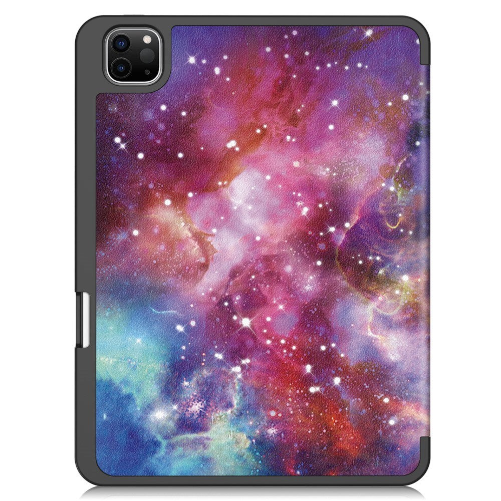 EIDERWOOD iPad Pro 11" (2025 / 2024) Tri-Fold Kunstlæder Tablet Cover m. Vågeblus Funktion - Galakse