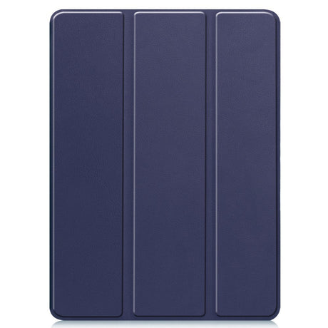 EIDERWOOD iPad Pro 11" (2024) Tri-Fold Kunst Læder Tablet Cover m. Apple Pencil Holder - Blå