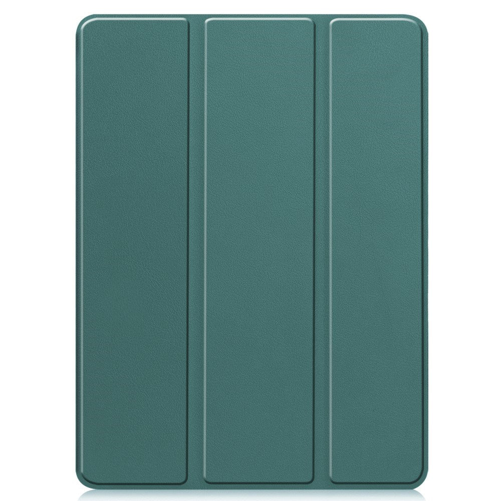 EIDERWOOD iPad Pro 11" (2025 / 2024) Tri-Fold Kunst Læder Tablet Cover m. Apple Pencil Holder - Grøn