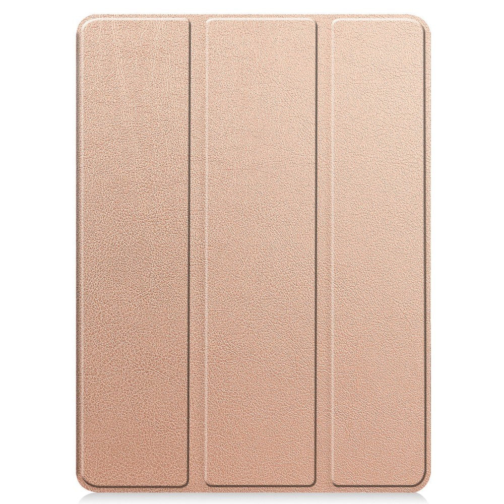EIDERWOOD iPad Pro 11" (2025 / 2024) Tri-Fold Kunst Læder Tablet Cover m. Apple Pencil Holder - Rose Gold