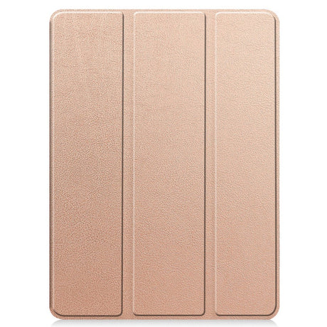 EIDERWOOD iPad Pro 11" (2024) Tri-Fold Kunst Læder Tablet Cover m. Apple Pencil Holder - Rose Gold