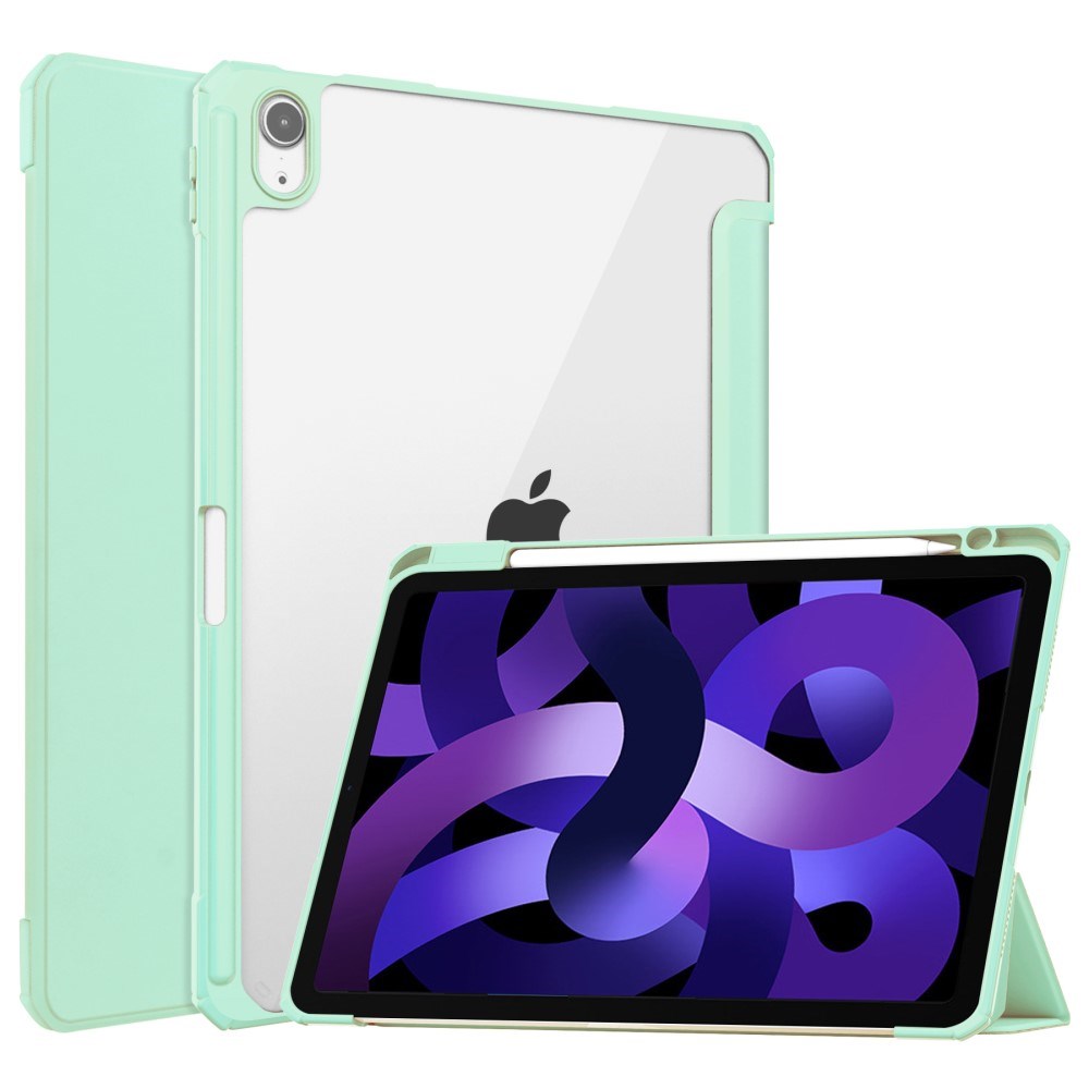 EIDERWOOD iPad Air 11" (2025 / 2024) Hybrid Tablet Cover m. Pen Holder - Mint Grøn & Gennemsigtig