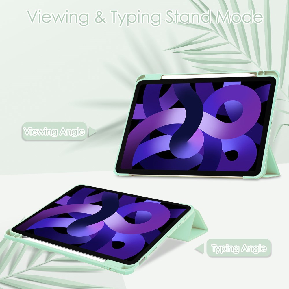 EIDERWOOD iPad Air 11" (2025 / 2024) Hybrid Tablet Cover m. Pen Holder - Mint Grøn & Gennemsigtig