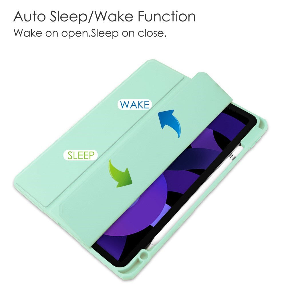 EIDERWOOD iPad Air 11" (2025 / 2024) Hybrid Tablet Cover m. Pen Holder - Mint Grøn & Gennemsigtig