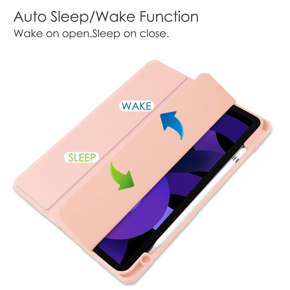 EIDERWOOD iPad Air 11" (2025 / 2024) Hybrid Tablet Cover m. Pen Holder - Pink & Gennemsigtig