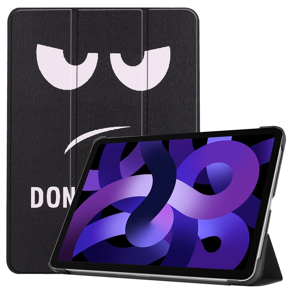 EIDERWOOD iPad Air 11" (2024) Tri-Fold Kunstlæder Tablet Cover m. Vågeblus Funktion - "Don't Touch Me"