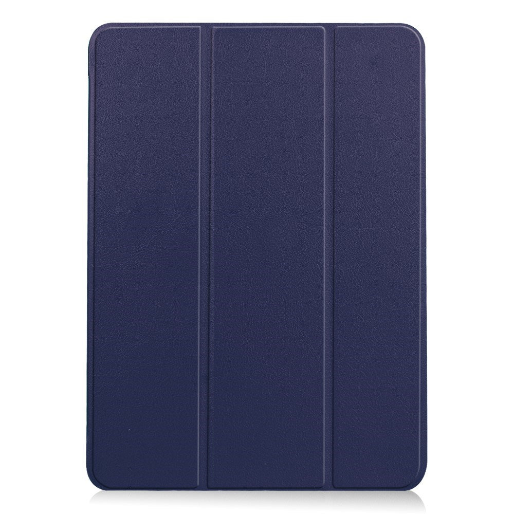 EIDERWOOD iPad Air 11" (2025 / 2024) Litchi Tri-Fold Læder Tablet Cover - Blå