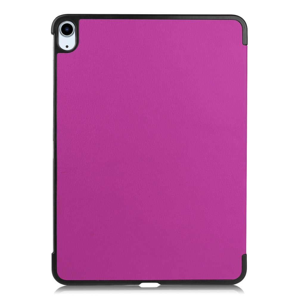 EIDERWOOD iPad Air 11" (2024) Litchi Tri-Fold Læder Tablet Cover - Lilla