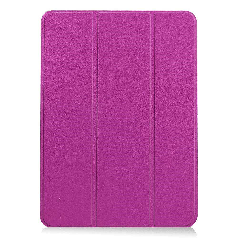 EIDERWOOD iPad Air 11" (2025 / 2024) Litchi Tri-Fold Læder Tablet Cover - Lilla