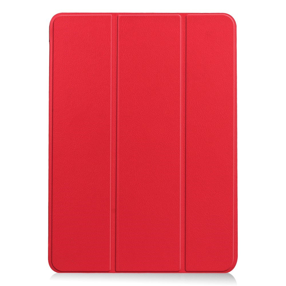 EIDERWOOD iPad Air 11" (2025 / 2024) Litchi Tri-Fold Læder Tablet Cover - Rød