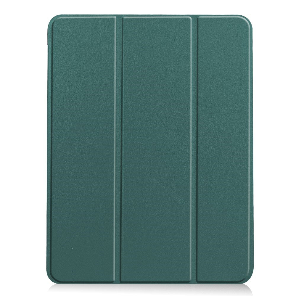 EIDERWOOD iPad Air 11" (2025 / 2024) Litchi Tri-Fold Læder Tablet Cover - Grøn