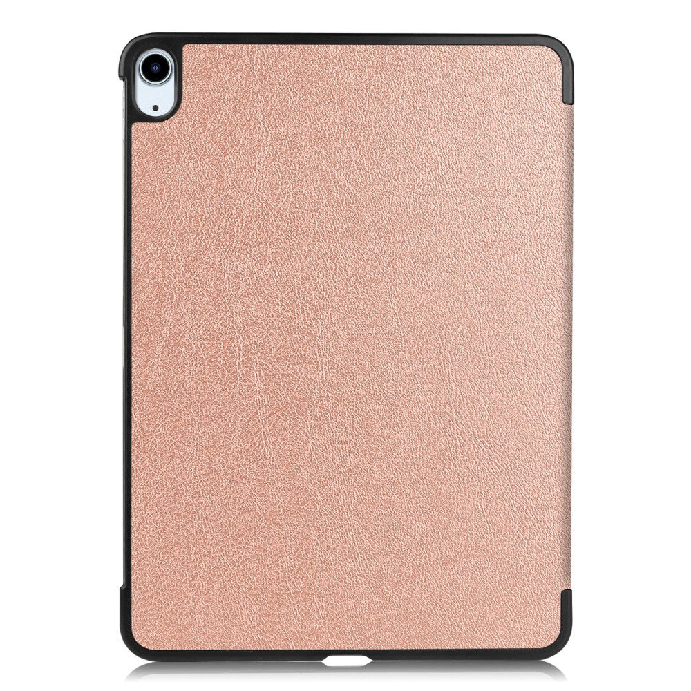 EIDERWOOD iPad Air 11" (2025 / 2024) Litchi Tri-Fold Læder Tablet Cover - Rose Gold