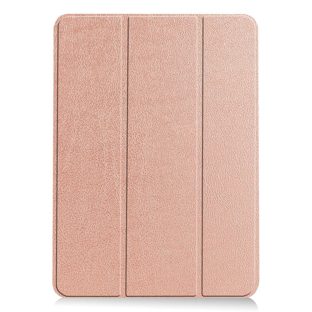 EIDERWOOD iPad Air 11" (2025 / 2024) Litchi Tri-Fold Læder Tablet Cover - Rose Gold