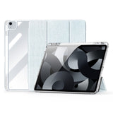 iPad Air 13" (2024) DUX DUCIS Unid Series Tri-Fold Tablet Cover - Gennemsigtig / Lyseblå