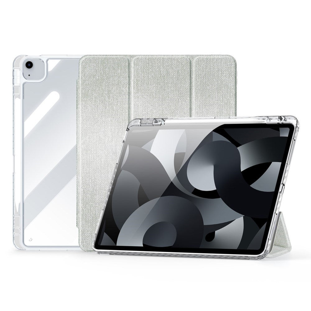iPad Air 13" (2025 / 2024) DUX DUCIS Unid Series Tri-Fold Tablet Cover - Gennemsigtig / Grøn