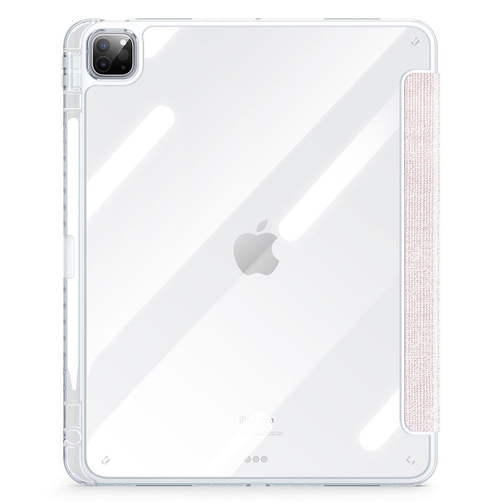 iPad Pro 13" (2025 / 2024) DUX DUCIS Unid Series Tri-Fold Tablet Cover - Gennemsigtig / Pink
