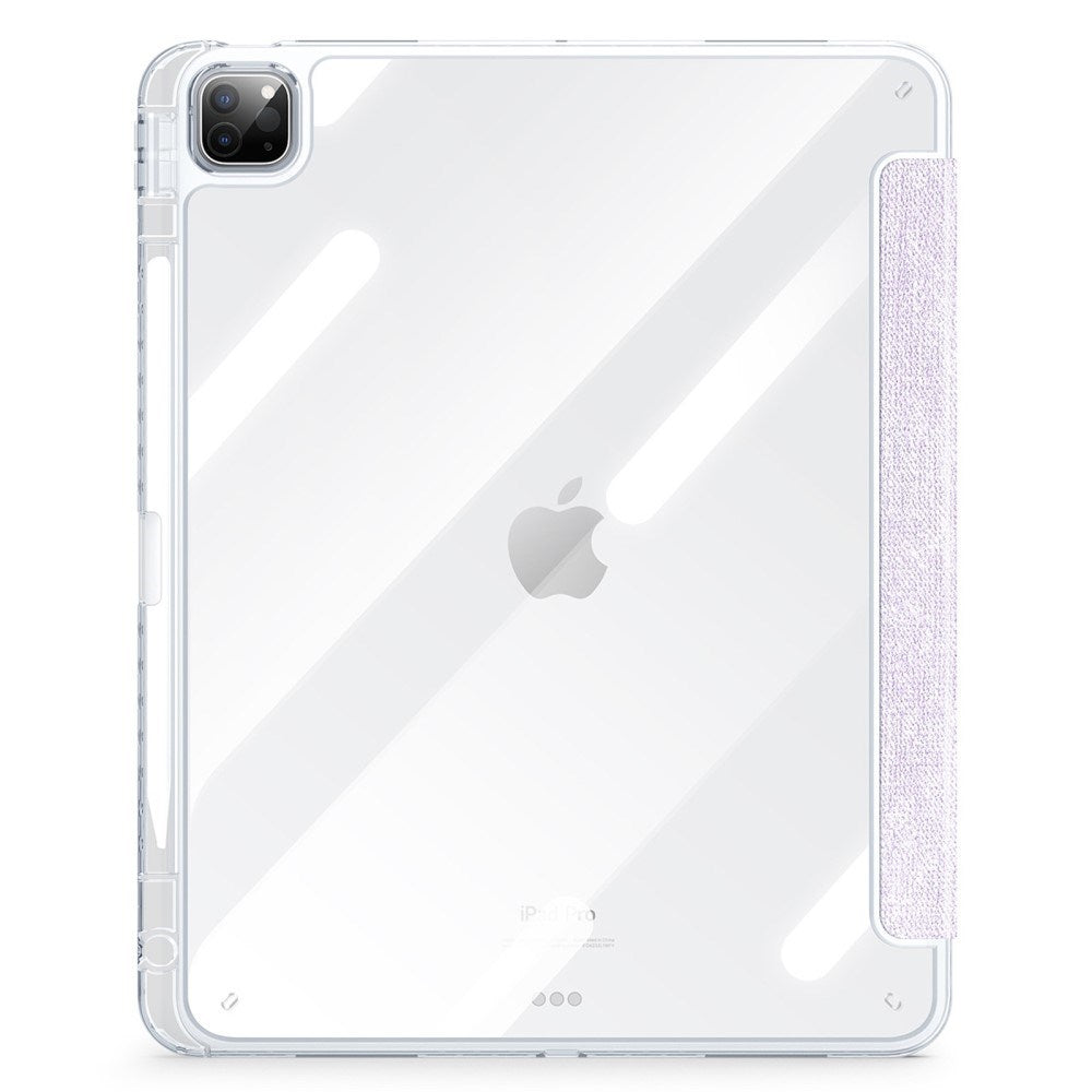 iPad Pro 13" (2025 / 2024) DUX DUCIS Unid Series Tri-Fold Tablet Cover - Gennemsigtig / Lilla