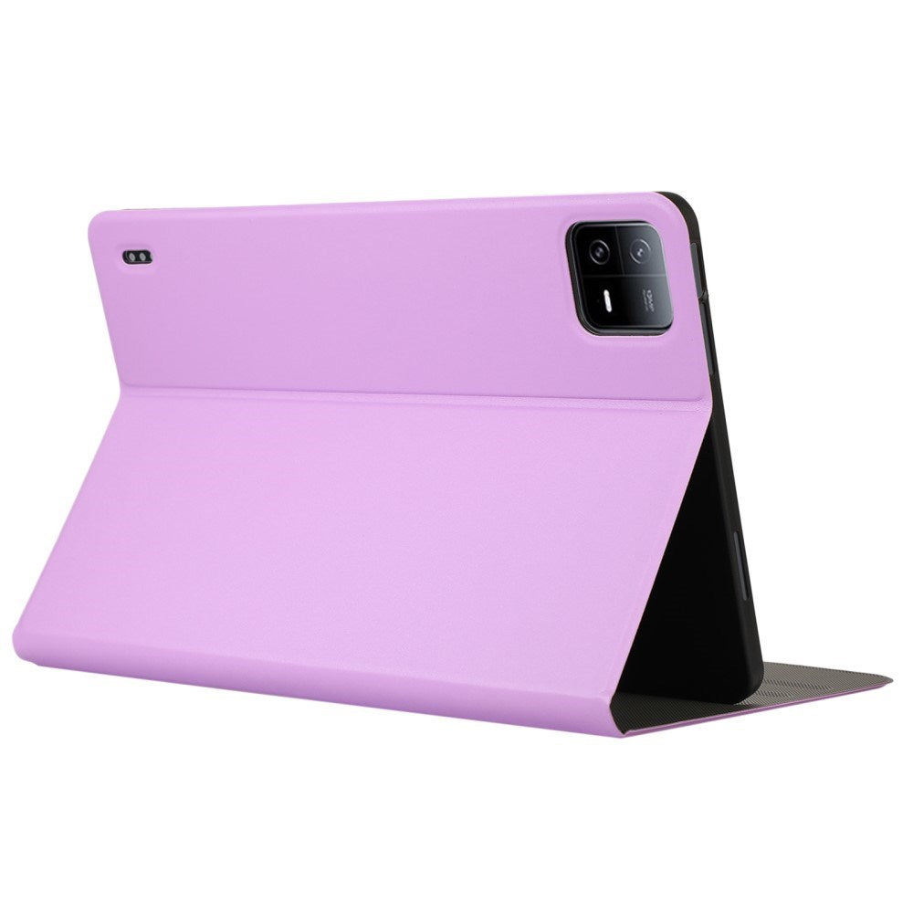EIDERWOOD Xiaomi Pad 6S Pro Vegansk Læder Tablet Cover m. Foldefunktion - Lilla