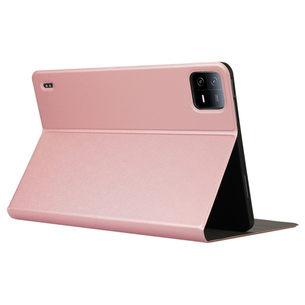 EIDERWOOD Xiaomi Pad 6S Pro Vegansk Læder Tablet Cover m. Foldefunktion - Rose Gold