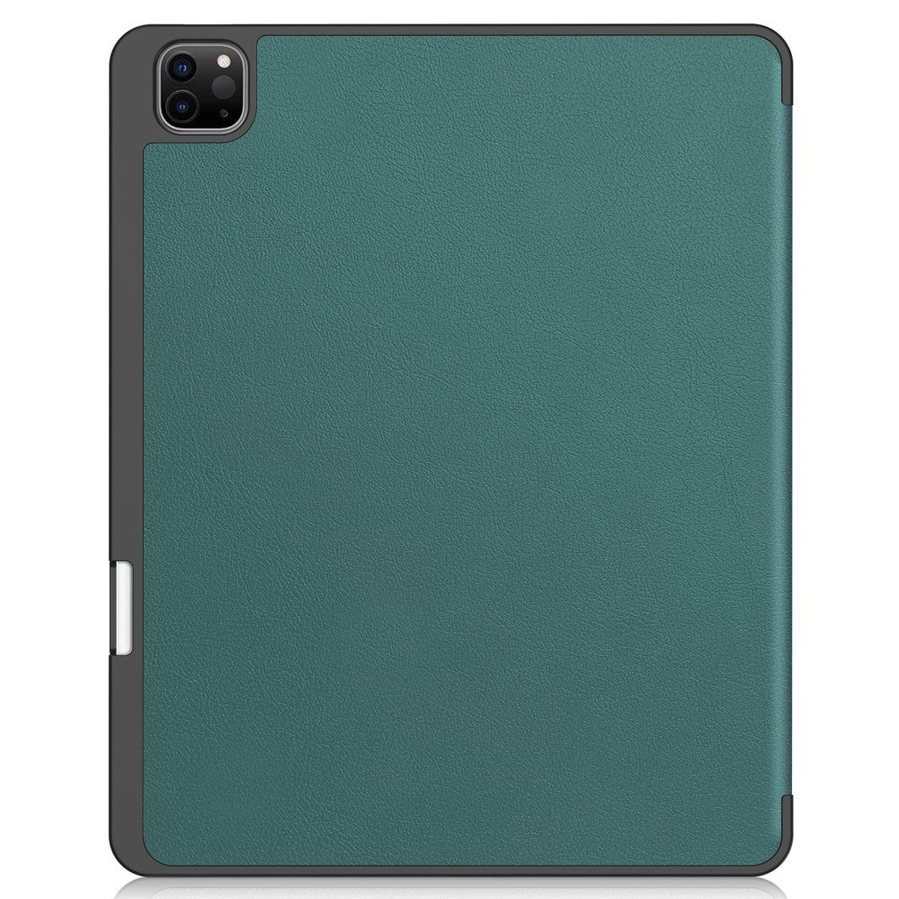 EIDERWOOD iPad Air 13" (2026 / 2025 / 2024) Tri-Fold Kunst Læder Tablet Cover m. Apple Pencil Holder - Grøn