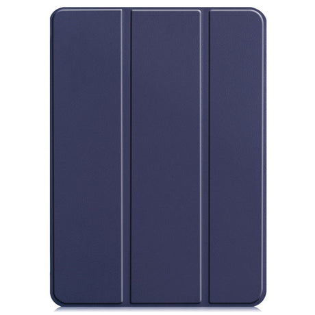 EIDERWOOD iPad Air 13" (2024) Tri-Fold Læder Tablet Cover - Blå