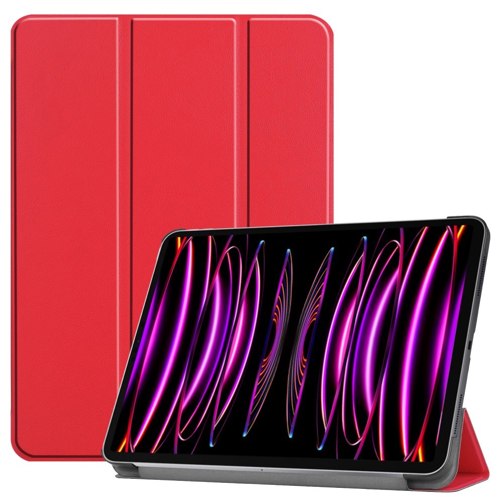 EIDERWOOD iPad Air 13" (2025 / 2024) Tri-Fold Læder Tablet Cover - Rød
