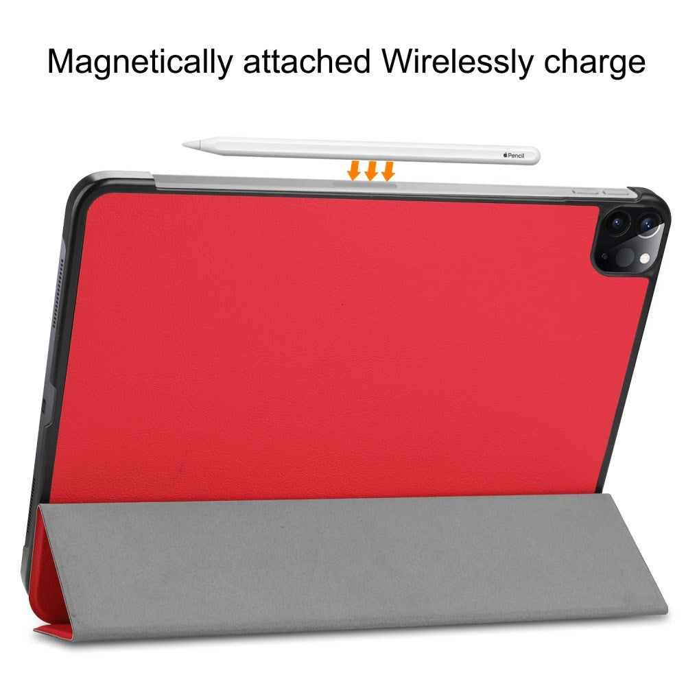 EIDERWOOD iPad Air 13" (2025 / 2024) Tri-Fold Læder Tablet Cover - Rød