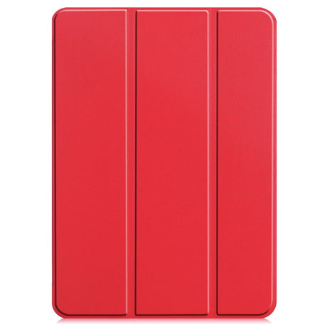 EIDERWOOD iPad Air 13" (2024) Tri-Fold Læder Tablet Cover - Rød