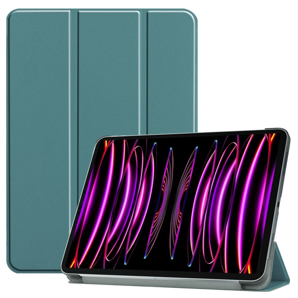 EIDERWOOD iPad Air 13" (2025 / 2024) Tri-Fold Læder Tablet Cover - Grøn