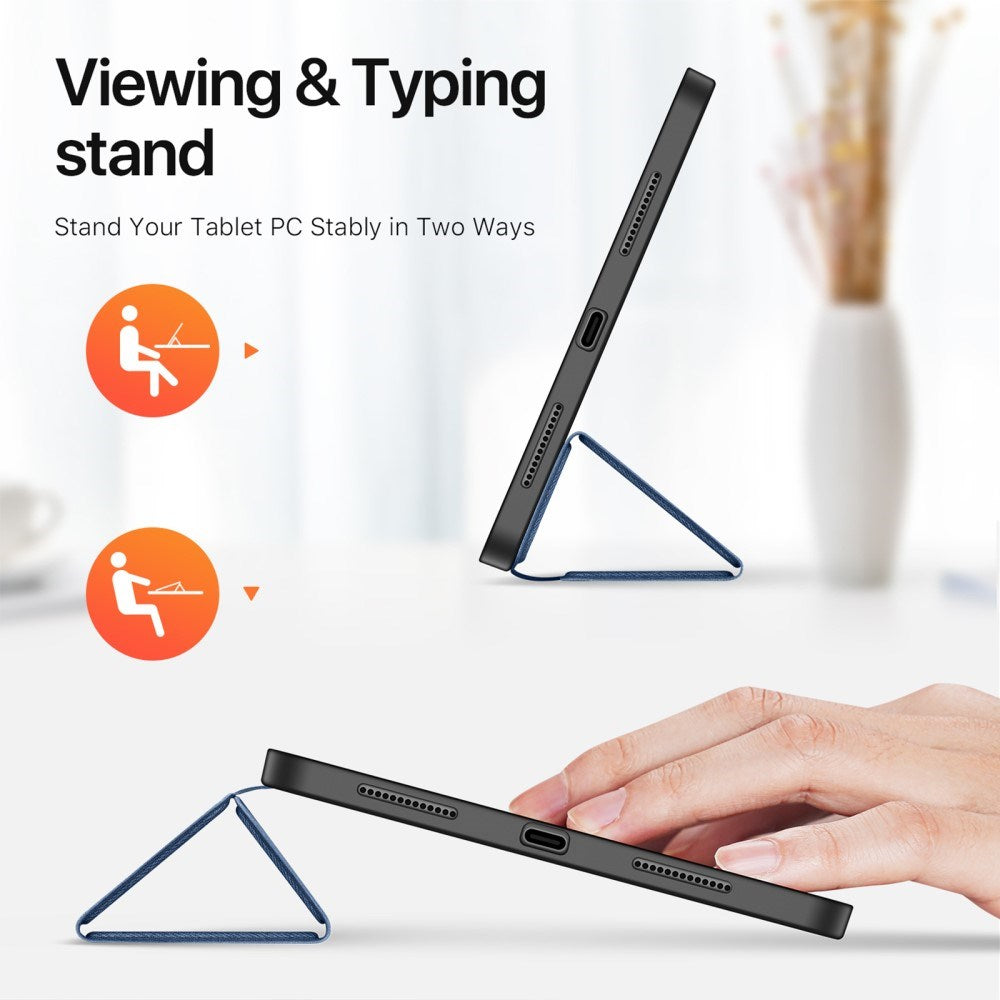 iPad Pro 11" (2025 / 2024) DUX DUCIS DOMO Series Flip Cover m. Pen Holder - Blå