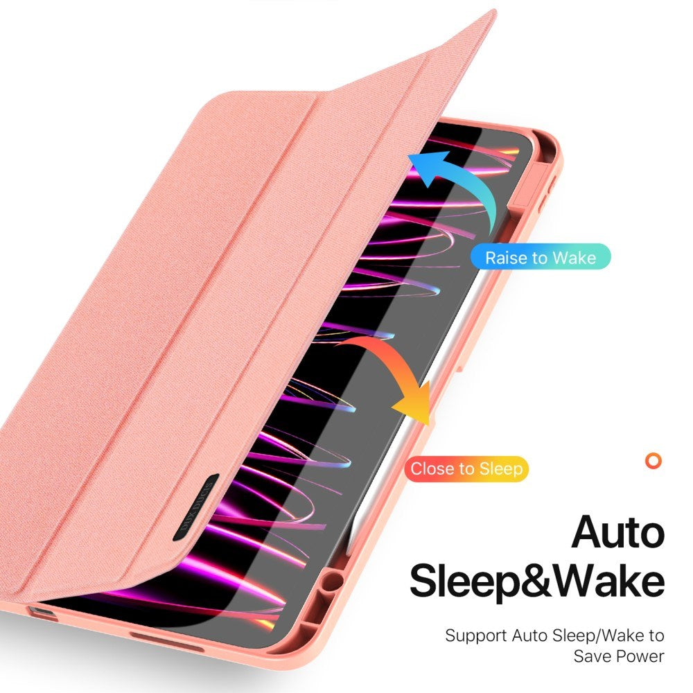 iPad Pro 13" (2025 / 2024) DUX DUCIS DOMO Series Flip Cover m. Pen Holder - Pink