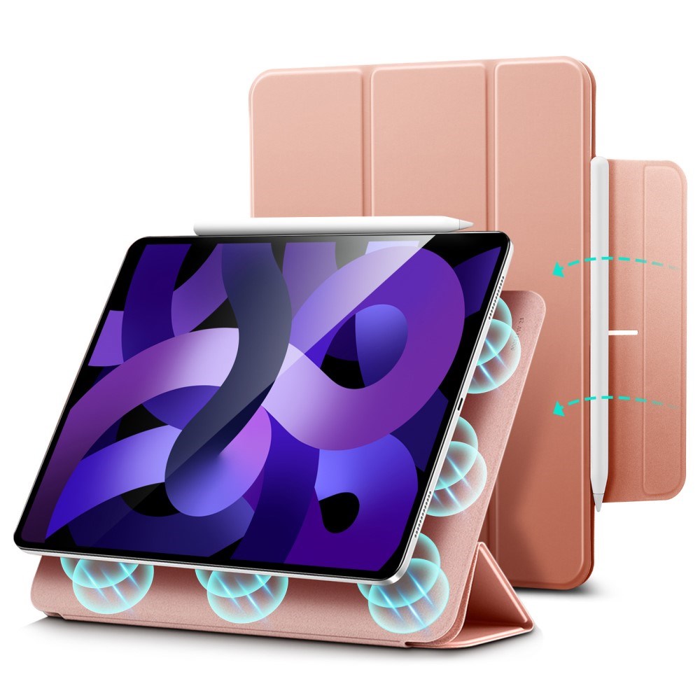 ESR iPad Pro 11" (2018) / Air 11" (2020 / 2022 / 2024) Rebound Magnetic Flip Cover - Lyserød