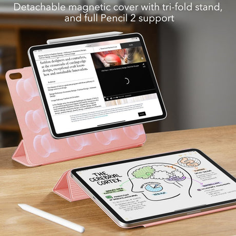 ESR iPad Pro 11" (2018) / Air 11" (2020 / 2022 / 2024) Rebound Magnetic Flip Cover - Lyserød