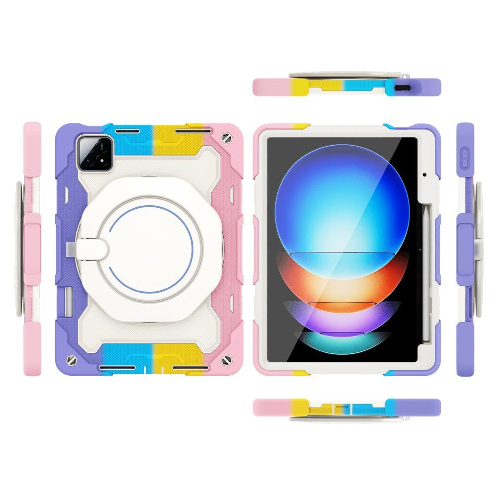EIDERWOOD Xiaomi Pad 6S Pro Tablet Cover m. Roterende Kickstand og Pen Holder - Multi Farve V3
