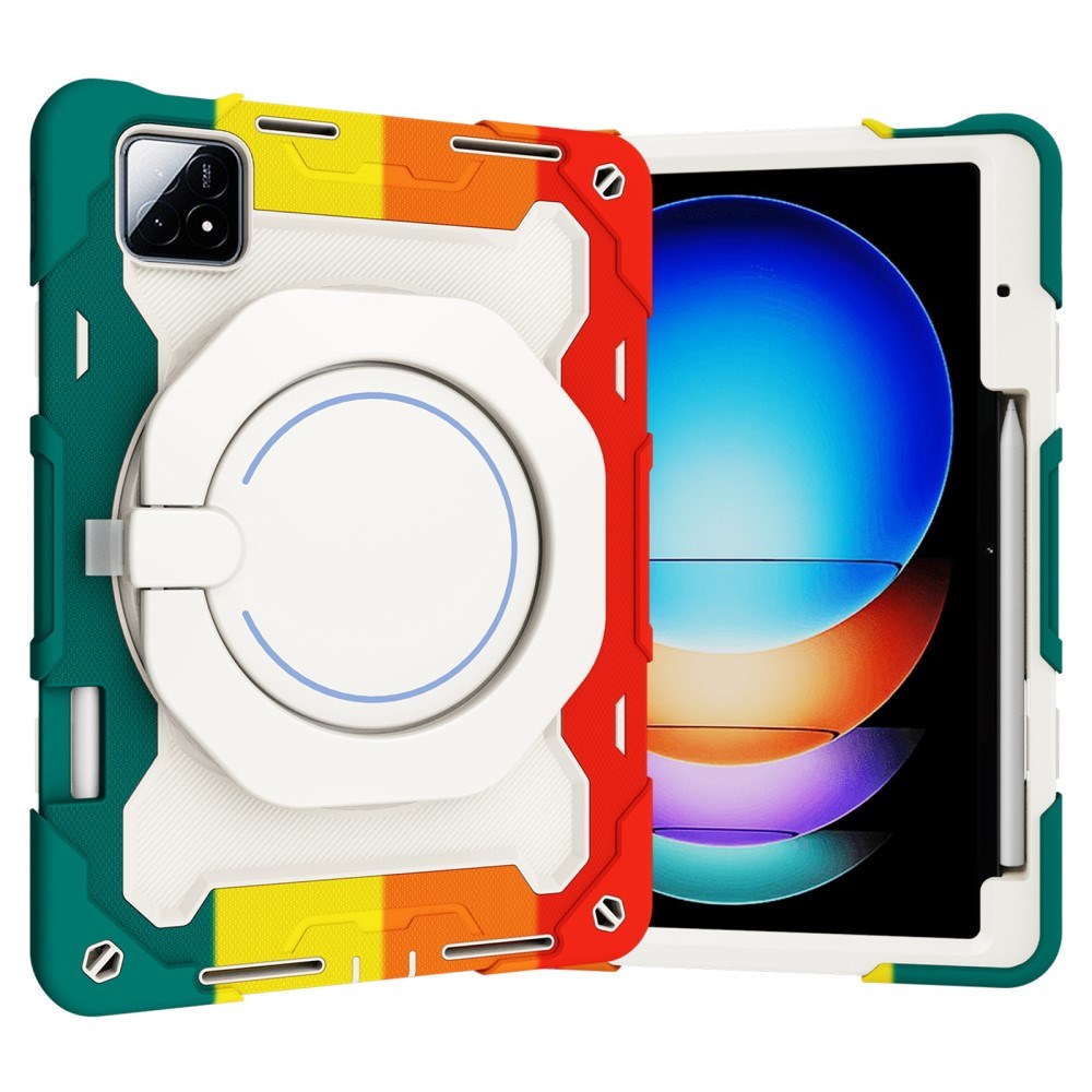 EIDERWOOD Xiaomi Pad 6S Pro Tablet Cover m. Roterende Kickstand og Pen Holder - Multi Farve V2
